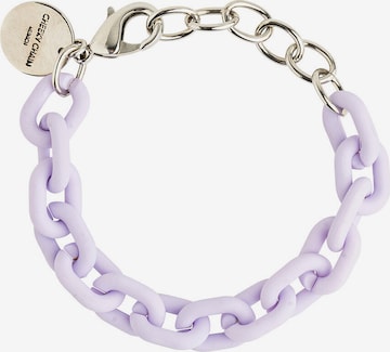 Bracelet 'Lio' Cheeky Chain Munich en violet : devant