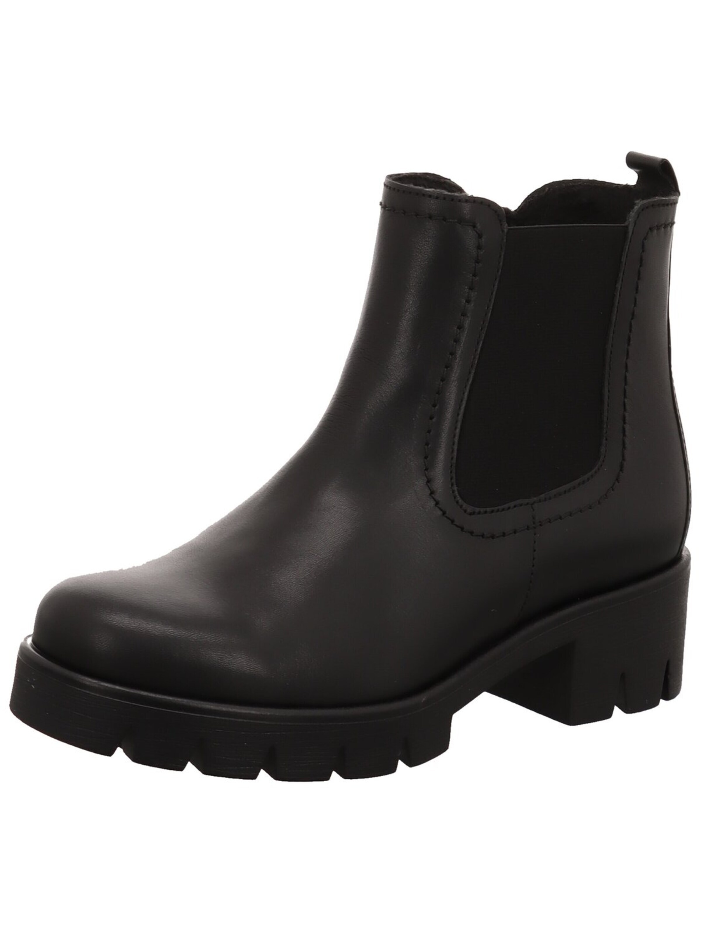 GABOR Chelsea Boots 'Chelsea Boot Damen 71-710-27 Echtleder in schwarz'‌‌ in Schwarz: Vorderseite