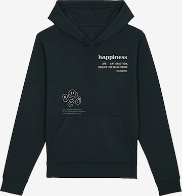 F4NT4STIC Sweatshirt 'Happiness' in Schwarz: predná strana