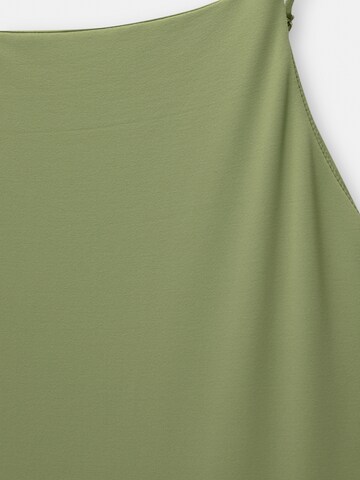 Pull&Bear Letnia sukienka w kolorze zielony