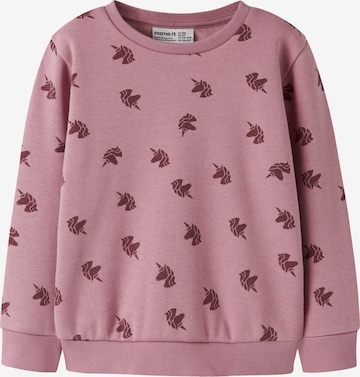 NAME IT Sweatshirt 'NMFDAVINA' in Purple: front
