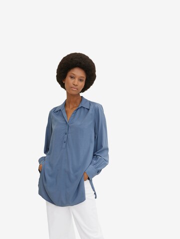 TOM TAILOR Bluse in Blau