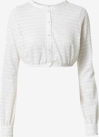 SPIETH & WENSKY Blouse 'Tabora' in Wit: voorkant