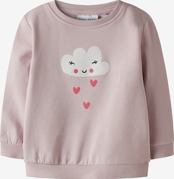 Sweat-shirt 'NBFVRILLIE' NAME IT en violet : devant