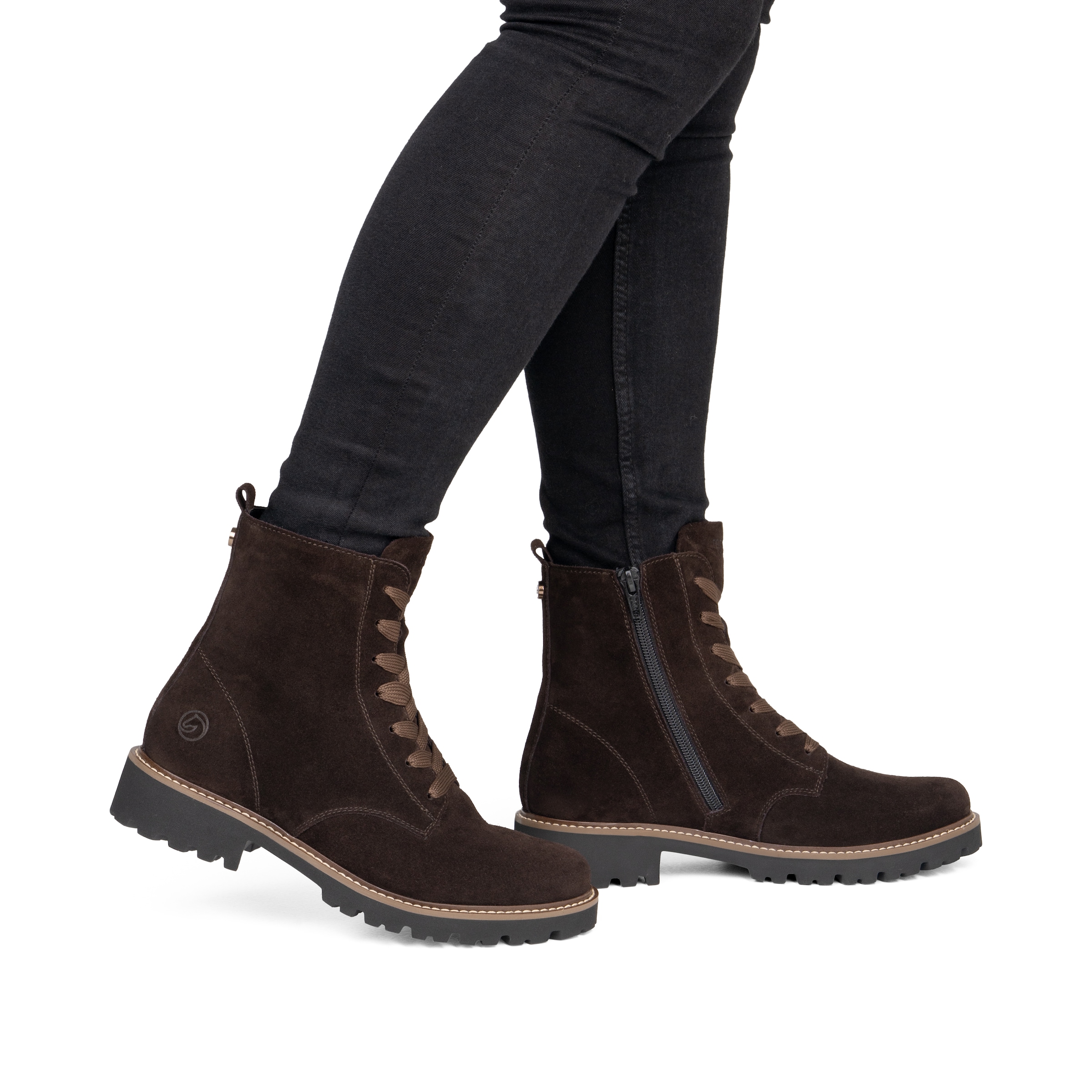 REMONTE Lace-up boot in Brown: front