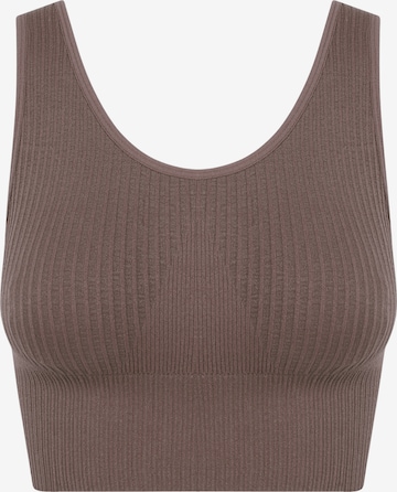 Haut de sport Born Living Yoga en beige : devant