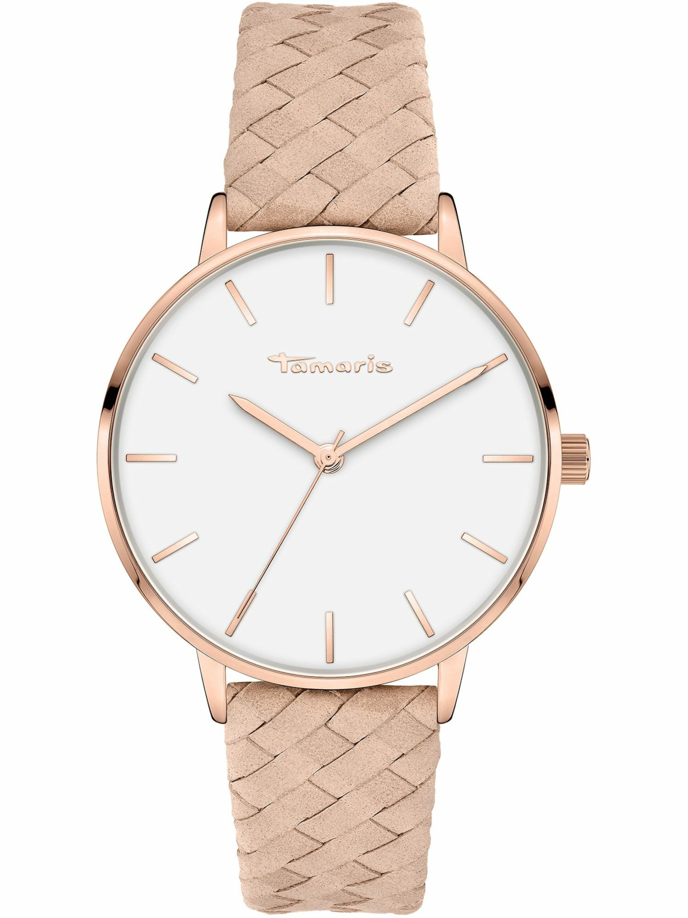 Tamaris Analoog horloge in Roze: voorkant