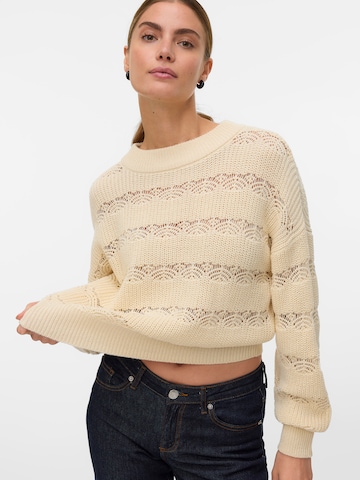 VERO MODA Pullover 'VMLONA' in Beige: Vorderseite