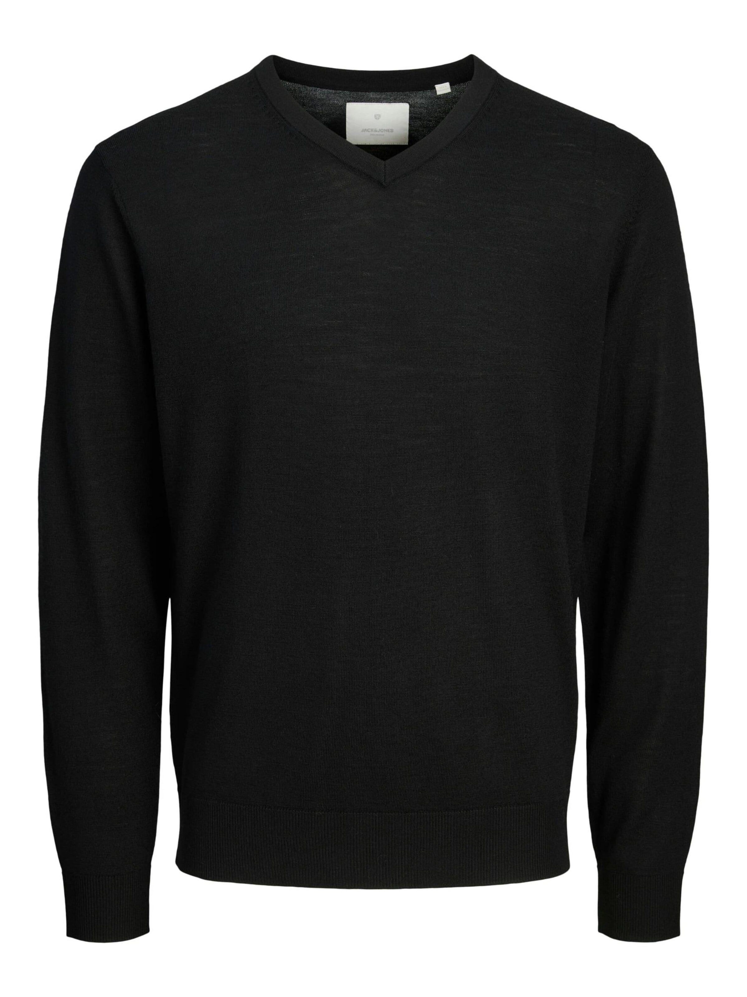 JACK & JONES Pullover '12281747'‌‌‌‌‌‌‌‌‌‌ in Schwarz: Vorderseite