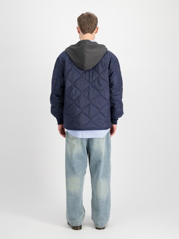 ALPHA INDUSTRIES Strickjacke in Blau