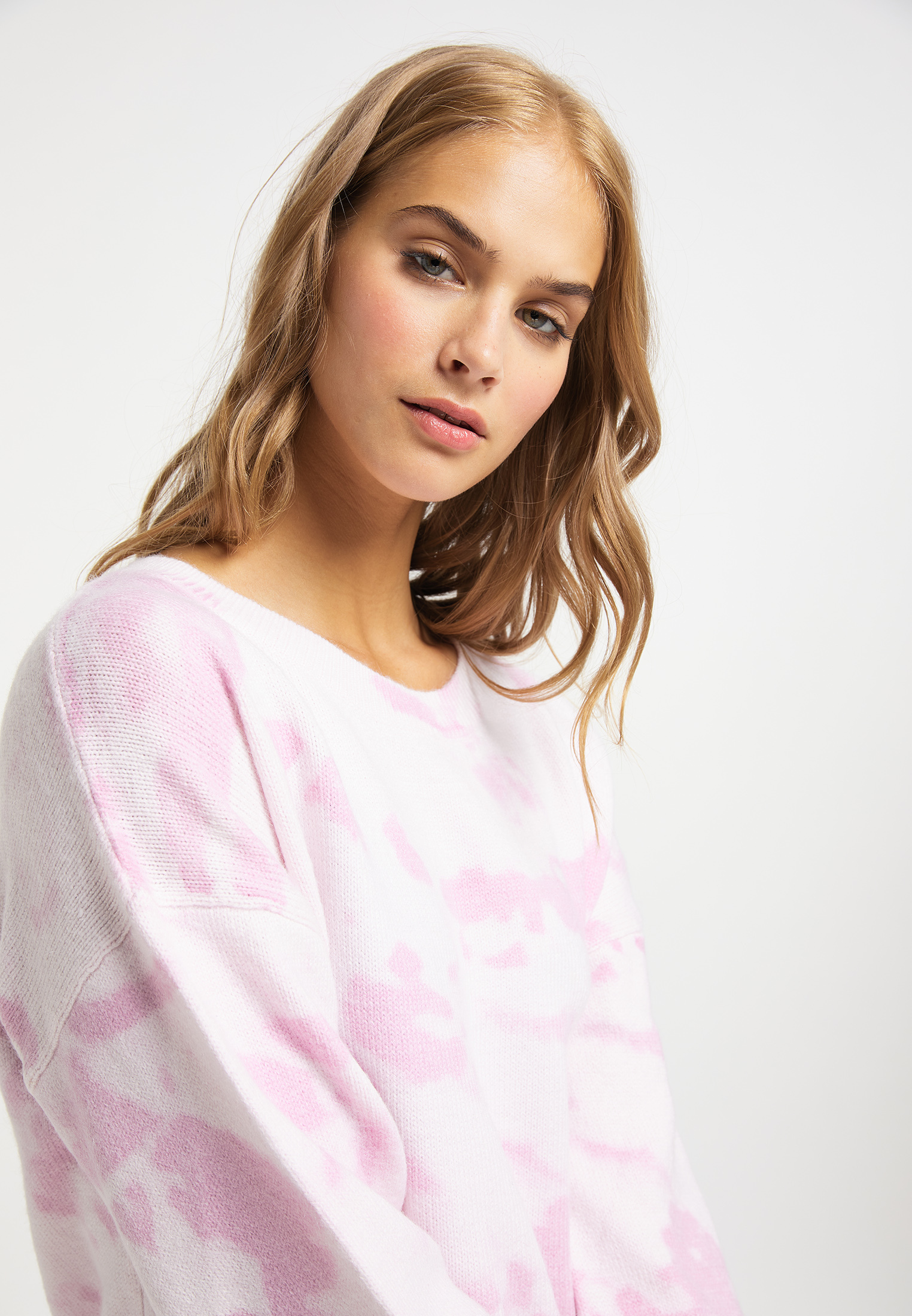 SZIcV Odzież MYMO Sweter w kolorze Różowy Pudrowy, Jasnoróżowym 