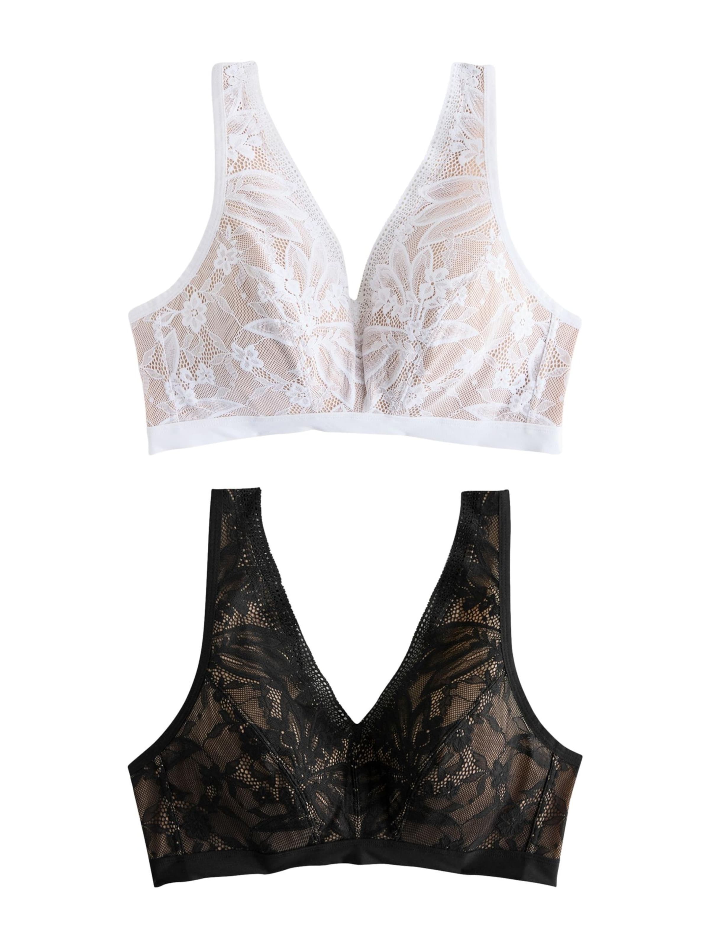 Next Бюстье Бюстгальтер 'Total Support Ultimate Comfort' в Черный: спереди