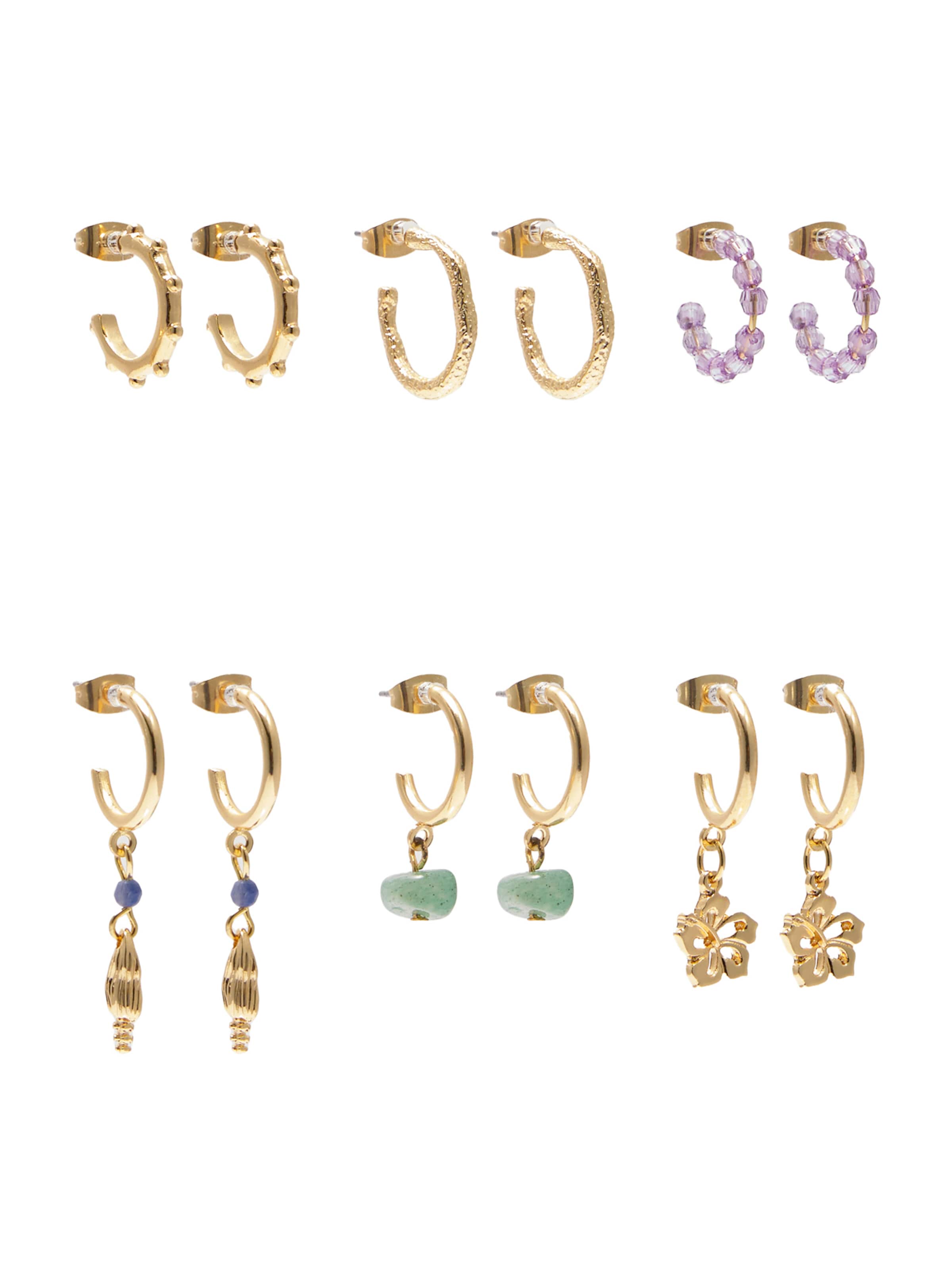 Pull&Bear Earrings in Gold: front