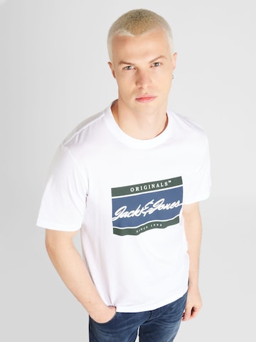 JACK & JONES Bluser & t-shirts 'WAYNE' i hvid: forside