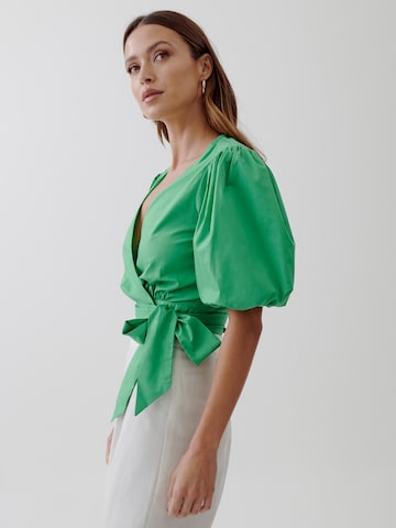 Tussah Blouse 'KATHRYN ' in Groen