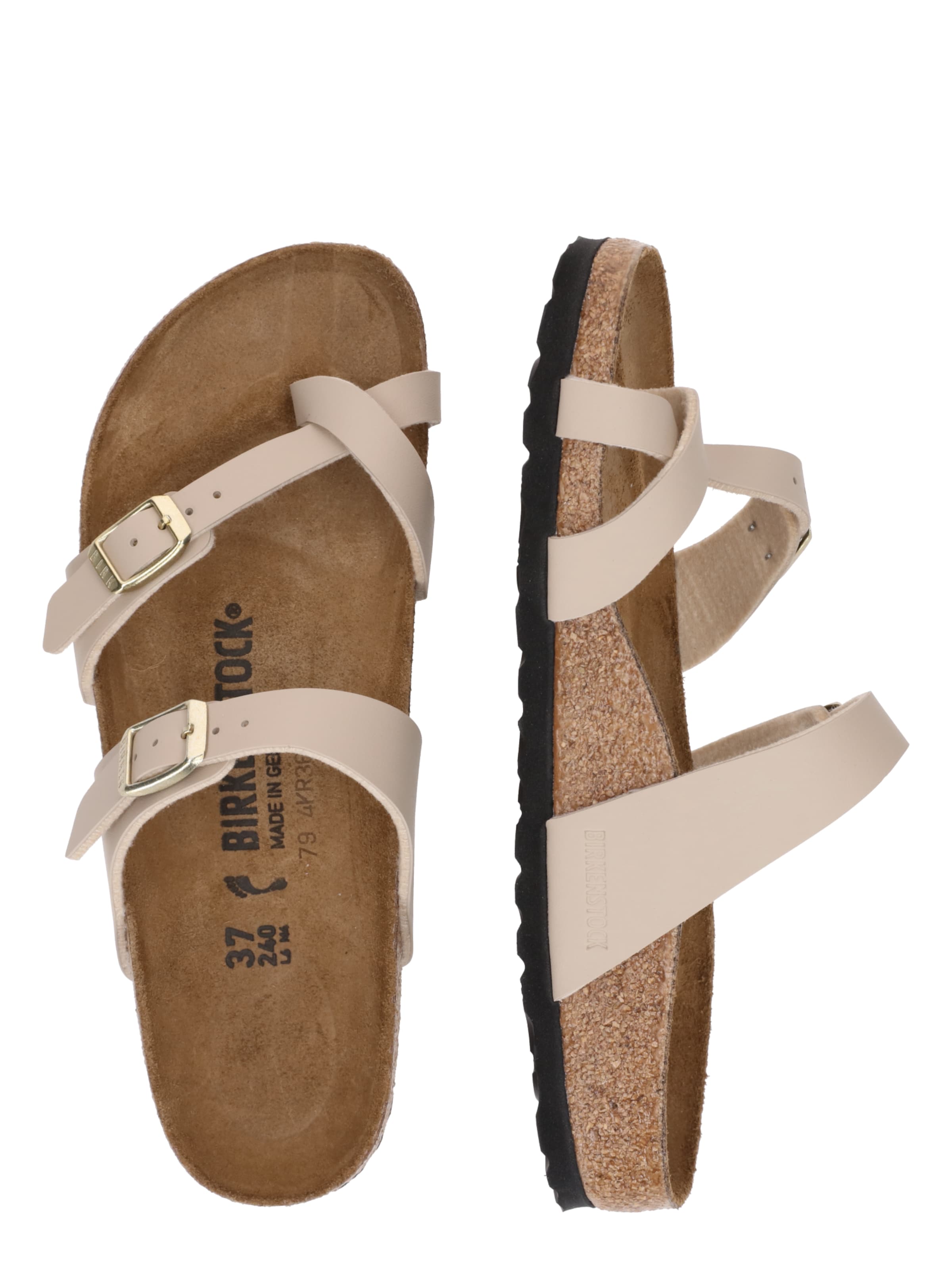 BIRKENSTOCK Ujjelválasztó-pántos szandál - bézs