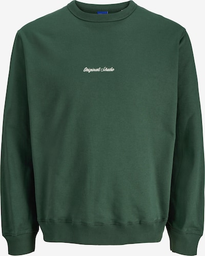 JACK & JONES Sweater majica 'JORNorrebro' u tamno zelena / bijela, Pregled proizvoda