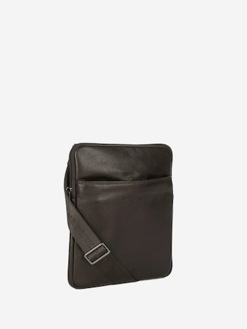 Sac à bandoulière 'Lancaster Sacoche cuir Capital Marron' LANCASTER Paris en marron