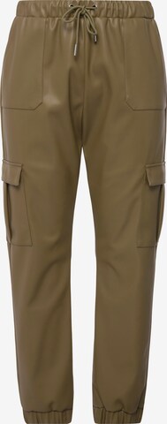 Effilé Pantalon cargo Studio Untold en vert : devant