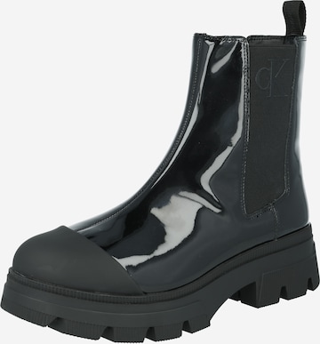 Calvin Klein Jeans Chelsea Boots in Black: front