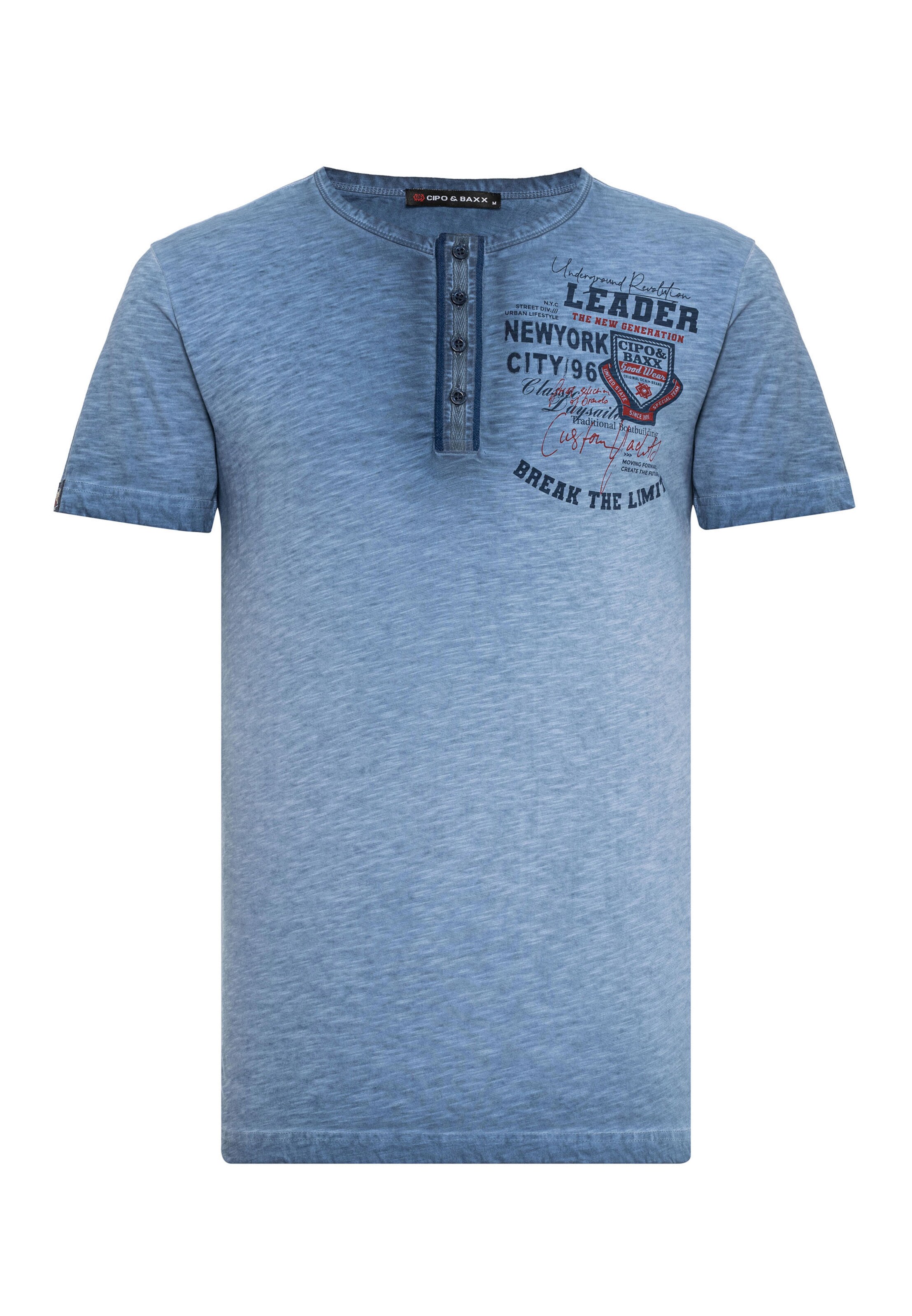 CIPO & BAXX T-Shirt in Blau: Vorderseite