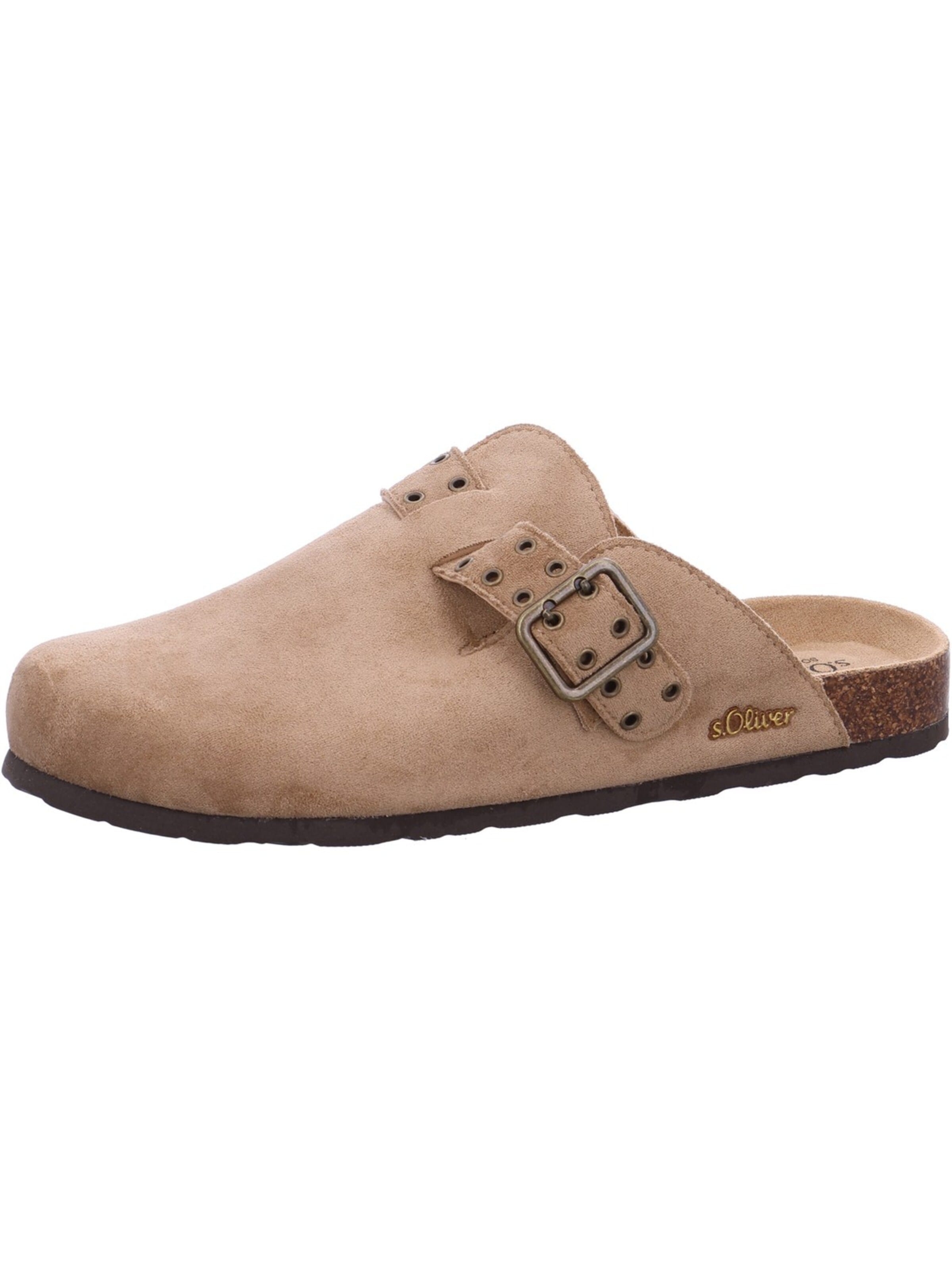 S. Oliver Pantolette‌‌ in Beige: Vorderseite
