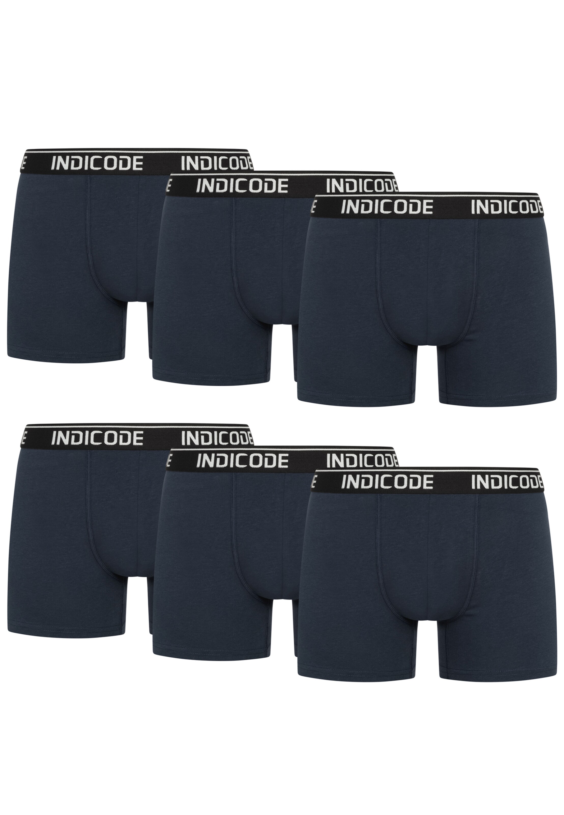 INDICODE JEANS Boxershorts ' Milano ' in Blauw: voorkant