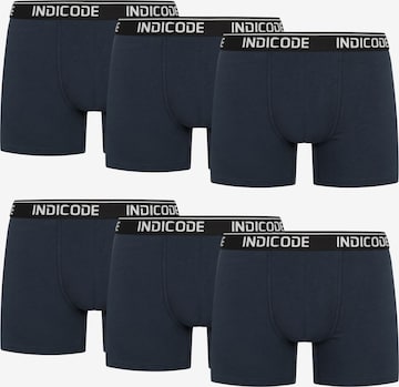 INDICODE JEANS Boxer shorts ' Milano ' in Blue: front