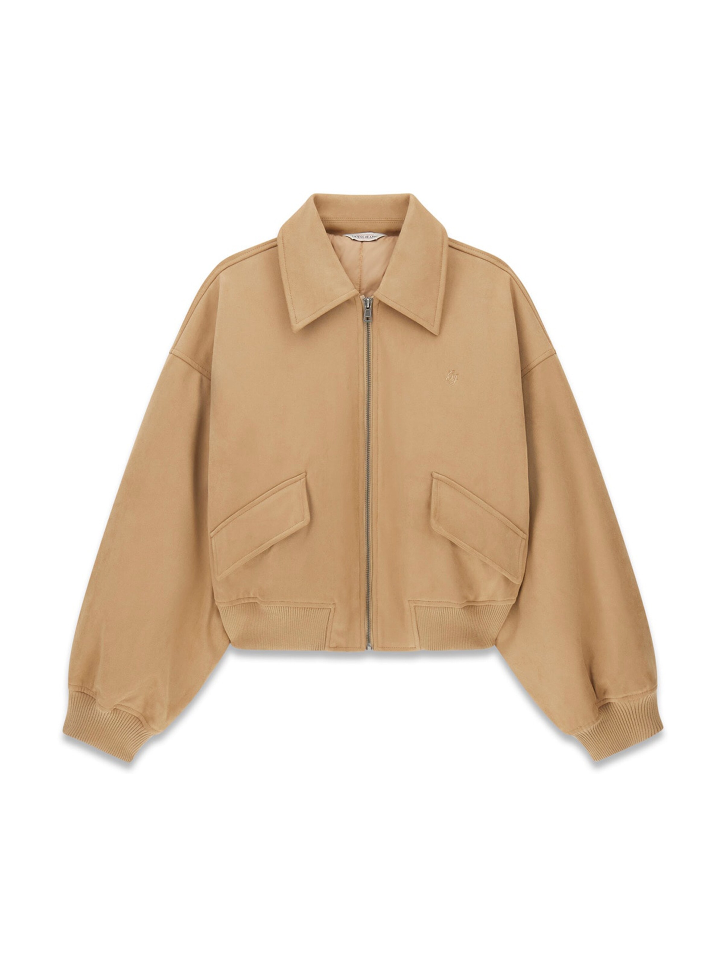 GUESS JEANS Φθινοπωρινό και ανοιξιάτικο μπουφάν σε καμηλό, Άποψη προϊόντος