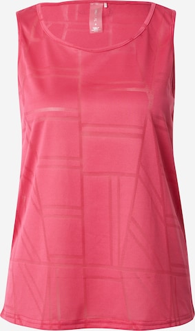 ONLY PLAY - Top desportivo 'FINA' em rosa: frente