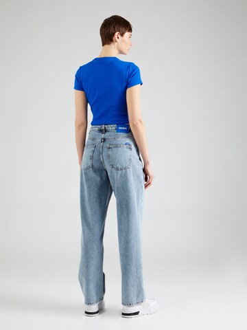 HUGO Loosefit Jeans 'Leni' in Blau
