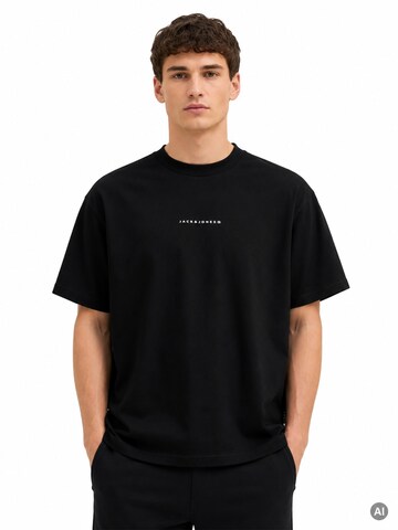 JACK & JONES Shirt 'Point Back Imagery'‌‌‌‌‌ in Schwarz
