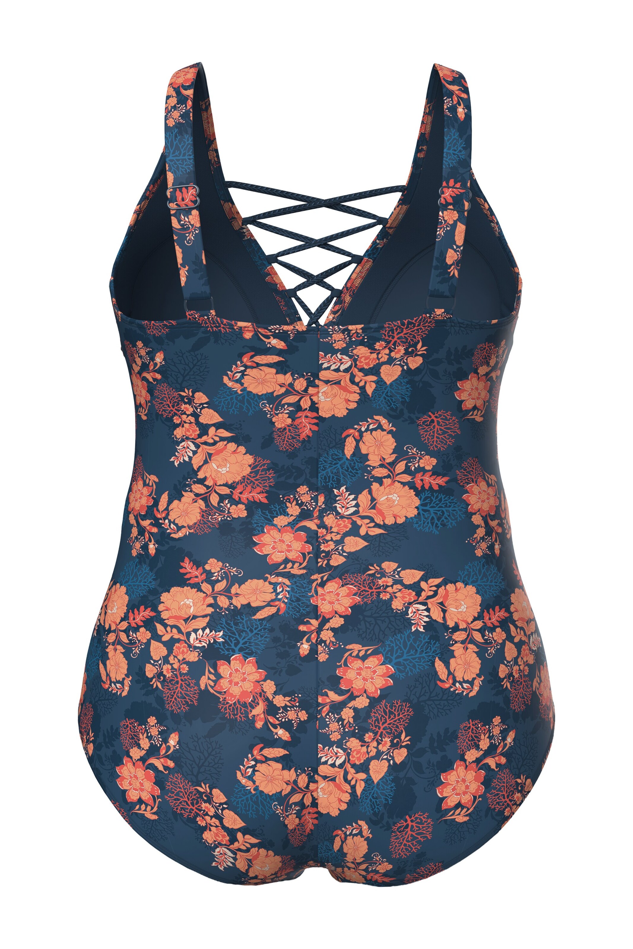 Ulla Popken Badpak in Blauw