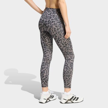 ADIDAS PERFORMANCE Skinny Workout Pants 'Optime Essentials' in Grey