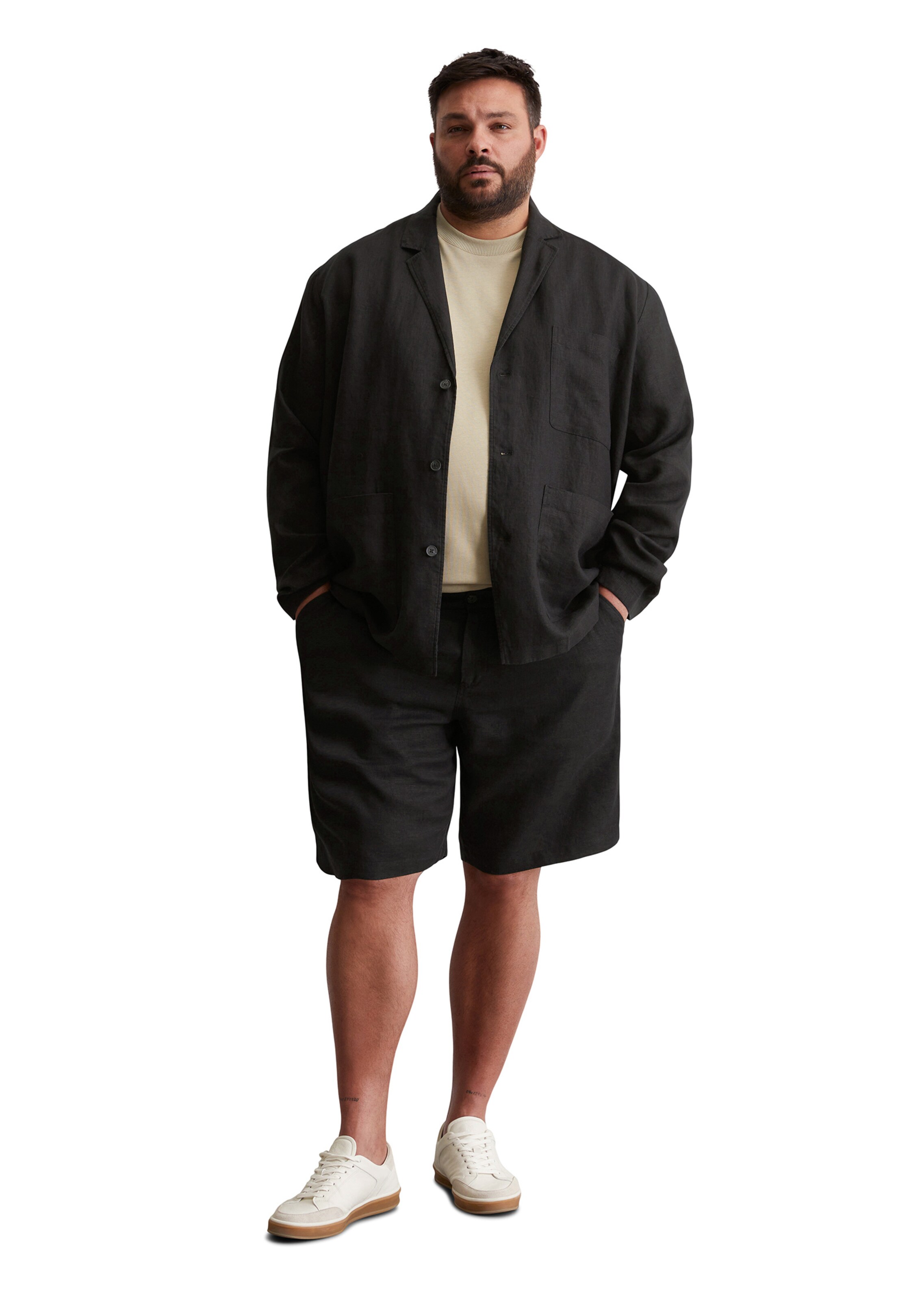 Coupe regular Veste de costume Marc O'Polo en noir