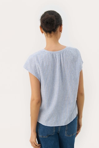 Part Two Bluse in Blau