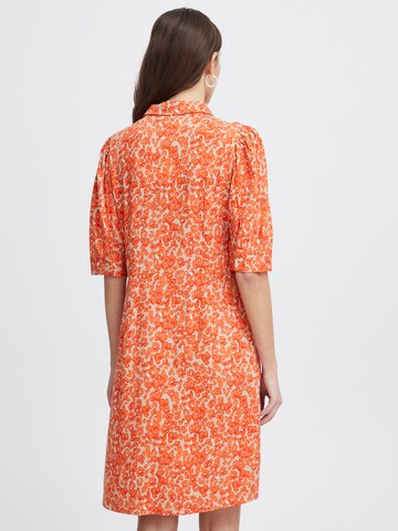 ICHI Shirt dress 'AYA' in Orange