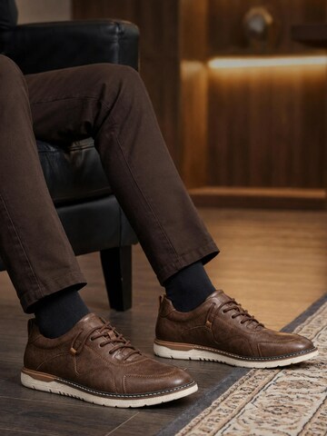ALLTHEMEN Schnürschuh 'Tritt'‌‌‌‌ in Braun