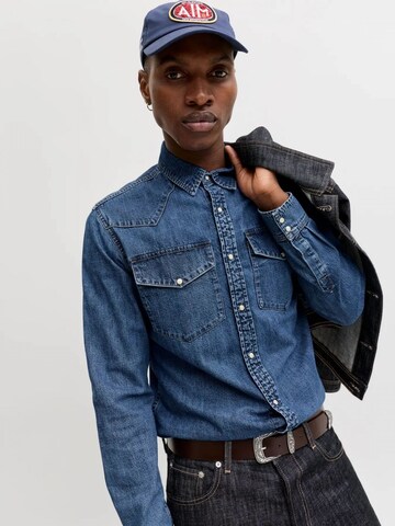 Jacks & Jones Regular fit Overhemd in Blauw