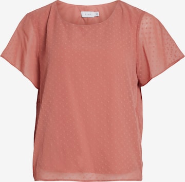 VILA - Blusa 'Dobby' en rosa: frente