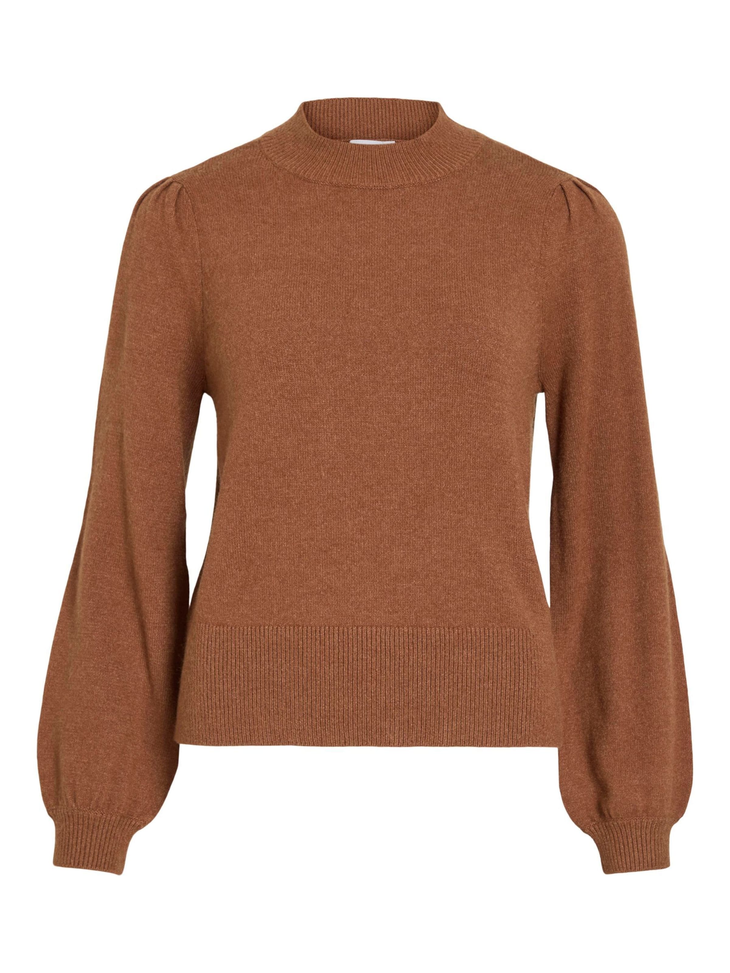 VILA Trui in Bruin: voorkant