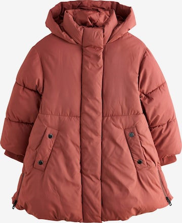 Next Pitkä takki värissä ruskea: etupuoli