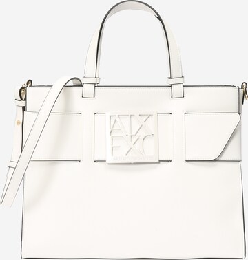 ARMANI EXCHANGE Handbag in White: front