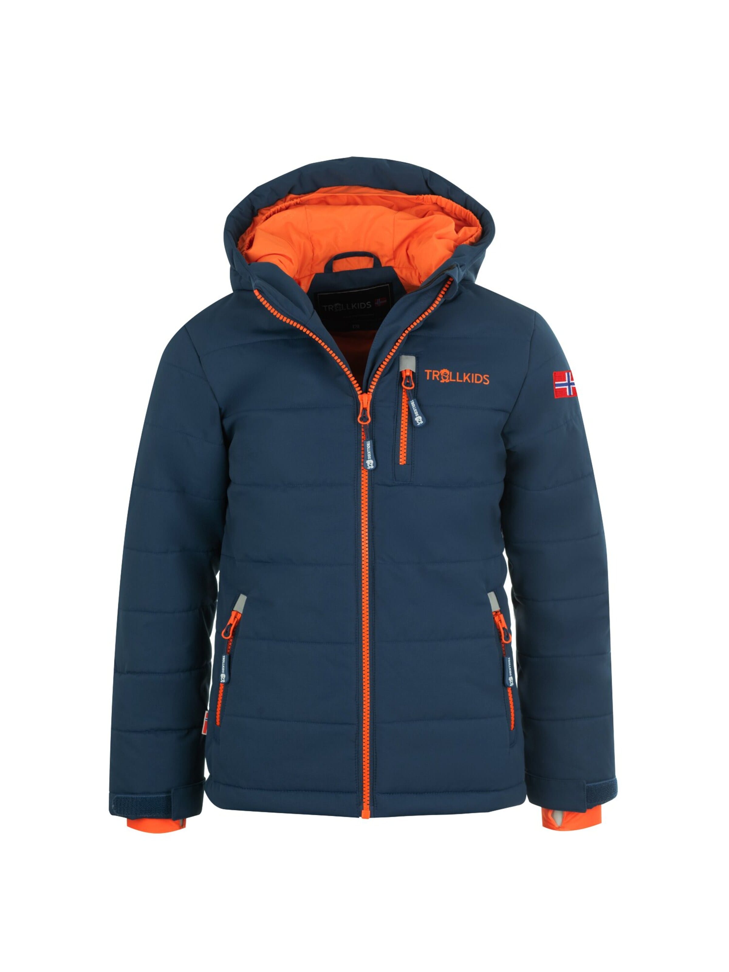 TROLLKIDS Winter Jacket in Blue: front