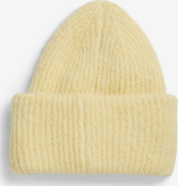 PIECES Beanie 'PCBera' in Yellow: front