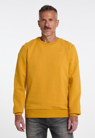 Sweat-shirt Schmuddelwedda en jaune : devant