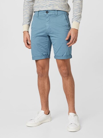 BLEND Regular Chino trousers in Blue: front