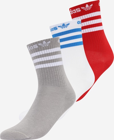 ADIDAS ORIGINALS Socken in navy / graumeliert / feuerrot / weiß, Produktansicht