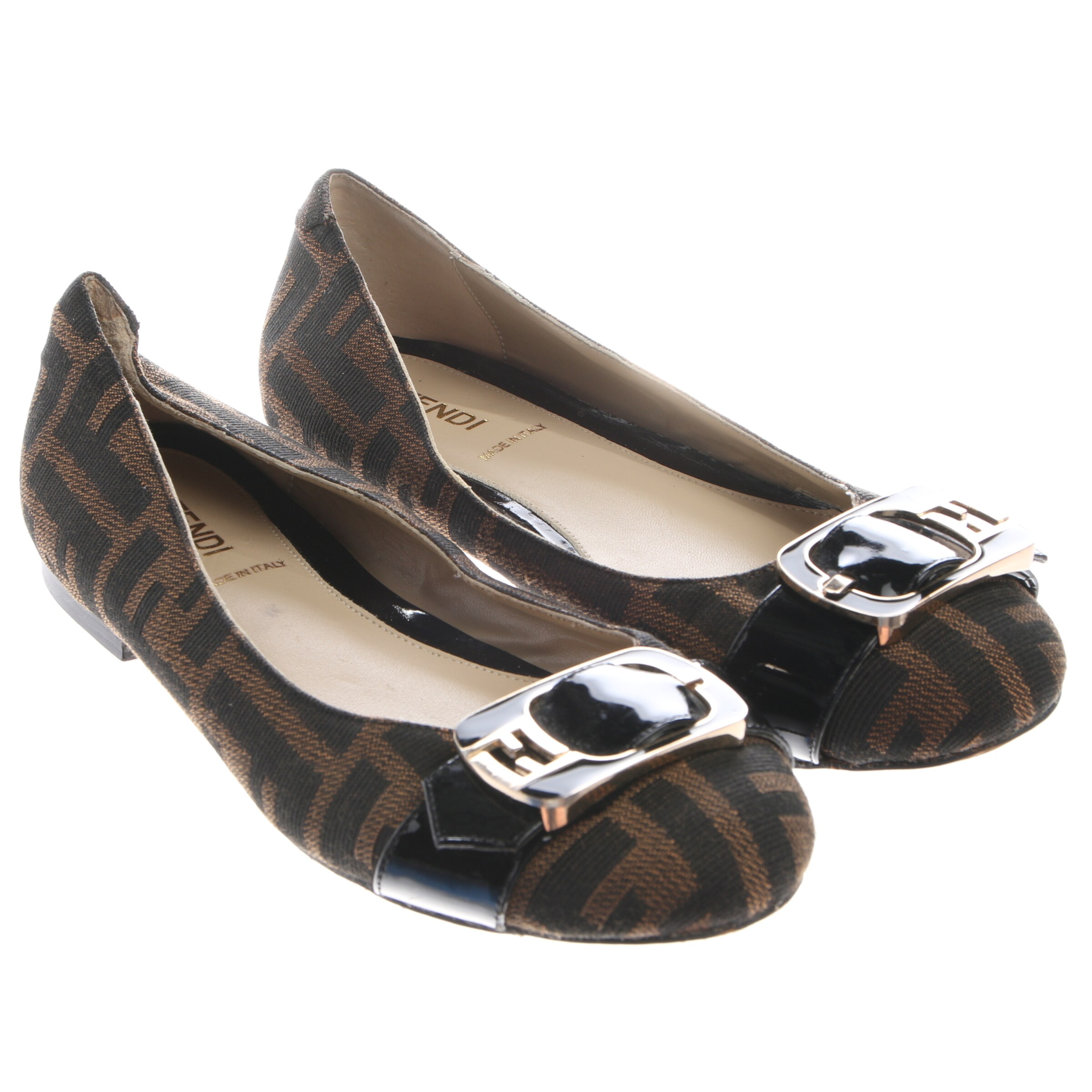 Fendi Flats & Loafers in 37 in Mixed colors: front