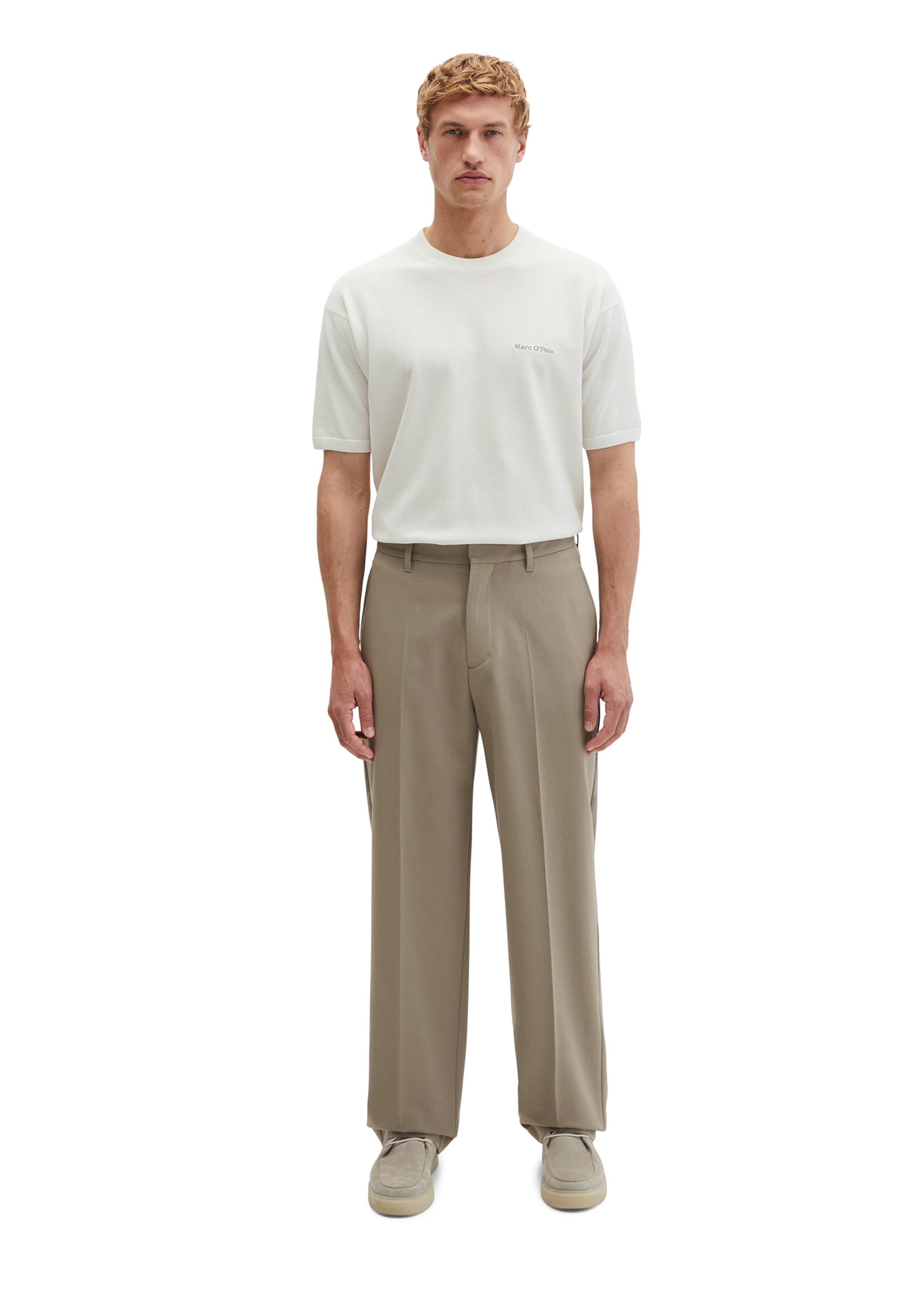 Marc O'Polo Loose fit Pleated Pants in Green